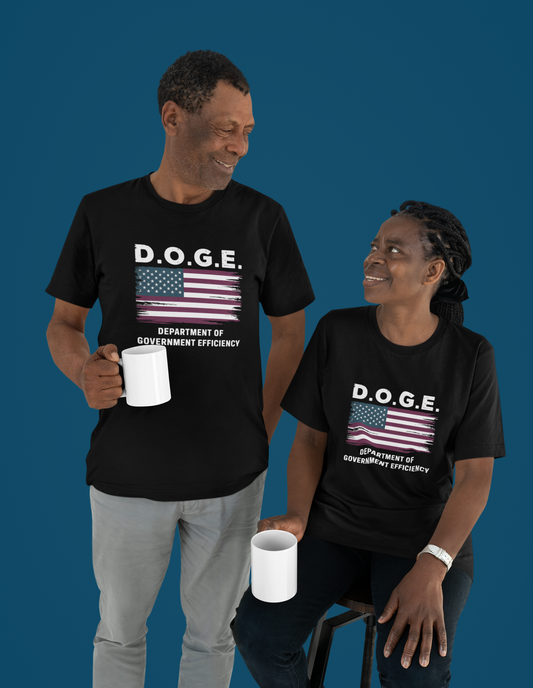 D.O.G.E. Unisex t-shirt Made in America and FREE Shipping in the Continental USA