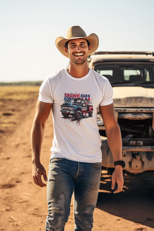 Trump 2024 Classic Truck - Premium Quality Tee, Made in the U.S.A.