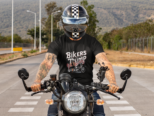 Bikers For Trump Unisex t-shirt Made In America and FREE Shipping in the Continental USA
